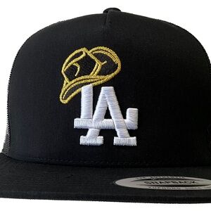 LA Sombrero hat black mesh the authentic yupoong SnapBack